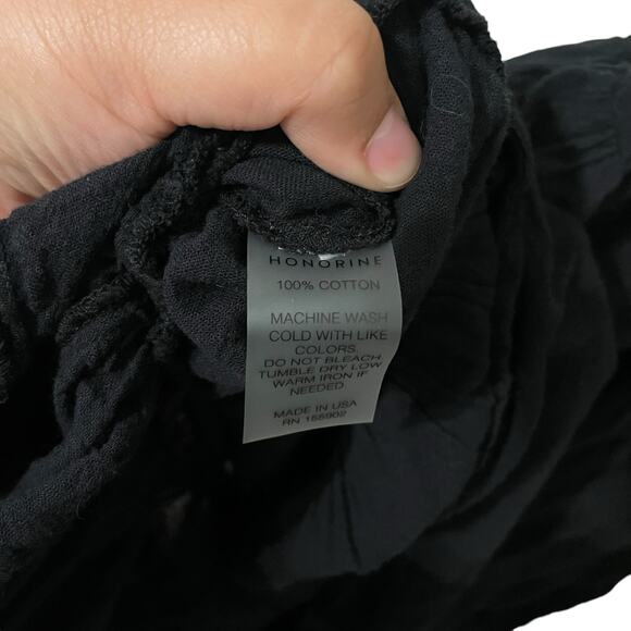 Honorine 100% Cotton Black Tiered Elodie Midi Maxi Dress Size XS - Picture 6 of 7